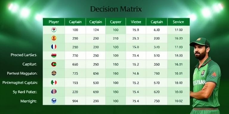 66Lottery Pro captain decision matrix